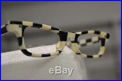 Vintage 1960s checkered eyglasses made in France