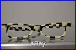 Vintage 1960s checkered eyglasses made in France