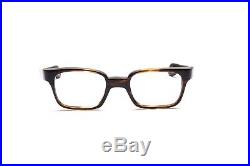 Vintage 1960s eyeglasses for men Selecta Commodore olive amber size 46 22 mm