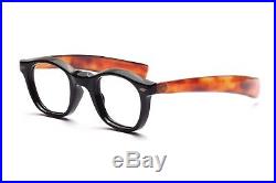 Vintage 1960s eyeglasses in black brown with straight arms hotter than Tart W6