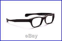 Vintage 1960s mens eyeglasses Selecta Mod Ambassador in Brown Wood 48-18mm