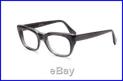 Vintage 1960s mens eyeglasses Selecta Mod. Rocky in Grey Smoke in 50-20mm EG 27
