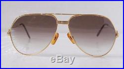 Vintage 1980's CARTIER VENDOME Sunglasses Eyeglasses Lunettes Gold Plated Frame