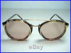 Vintage 1980's Swank Eyeglasses New Old Stock Clip Ons Oliver Peoples Style 50mm