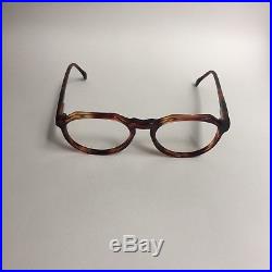 Vintage 1990s French Vintage Crown Panto Eyeglasses / Handmade In France