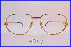 Vintage 24K gold filled eyeglasses frames Cartier Paris 56-18.135 sl # 727221