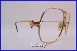 Vintage 24K gold filled eyeglasses frames Cartier Paris 62-14. 140 men's med/lar