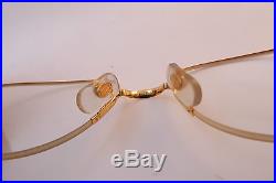 Vintage 24K gold filled eyeglasses frames Cartier Paris unworn NOS withcase 53-18