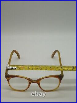 Vintage 40s Acetate Panto Eyeglasses Frame Handmade In France Great