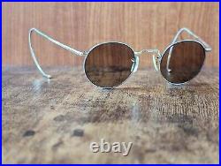 Vintage 40s Gold Filled Round Eyeglasses Frame Made In France