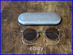 Vintage 40s Gold Filled Round Eyeglasses Frame Made In France