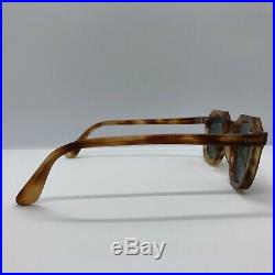 Vintage 50's Crown Panto Frame France Tortoise Shell Eyeglasses Thick 6 mm