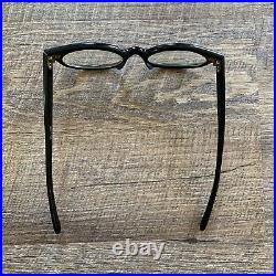 Vintage 50's Rhinestone Swank France Cateye Eyeglass Frame Black