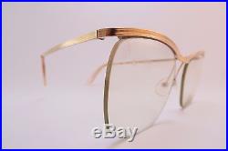 Vintage 50s 14K gold filled eyeglasses frames Amor France 145mm men's M KILLER