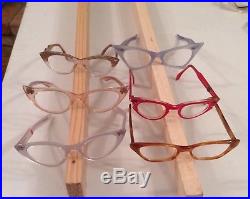 Vintage 50s 60s Cat rhinestone France Glasses Lot eyeglasses Frame 35+ Pair