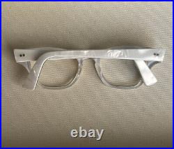 Vintage 50s 60s Pearly White CatEye Frame FRANCE NOS Deadstock Eyeglasses Unused