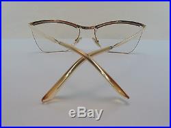 Vintage 50s AMOR Gold Filled Eyeglasses Frames Made in France Exc