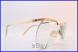 Vintage 50s AMOR gold filled eyeglasses frames made in France men's medium