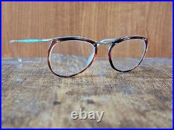 Vintage 50s Amor White Gold Filled Eyeglasses Frame Made In France