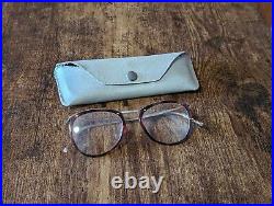 Vintage 50s Amor White Gold Filled Eyeglasses Frame Made In France