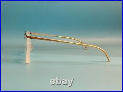 Vintage 50s C. B. Gold Filled Rectangular Eyeglasses Frame Made In France #598