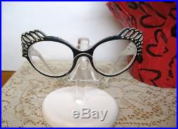 Vintage 50s French Cat Eye Glasses Eyeglasses Sunglasses France frames