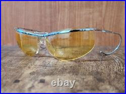 Vintage 50s Silver Metal Wrap Eyeglasses Frame Made In France Johnny Depp Blow