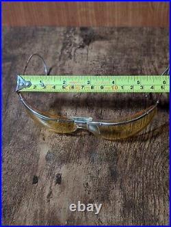 Vintage 50s Silver Metal Wrap Eyeglasses Frame Made In France Johnny Depp Blow