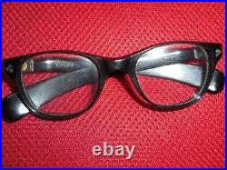Vintage 60 Tart Arnel Optical Ote Black Sixties Glasses