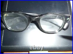 Vintage 60 Tart Arnel Optical Ote Black Sixties Glasses