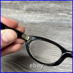 Vintage 60's ELAINE FRANCE Black Cat Eye Ladies Glasses 46/18