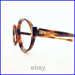 Vintage 60s NOS Rhinestone Round/OVAL CAT Eye GLASSES Frame France NicE