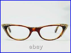 Vintage 60s Womens France cat Eye frames L. Evrard Twec glasses Eyeglasses frame