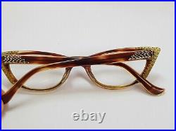 Vintage 60s Womens France cat Eye frames L. Evrard Twec glasses Eyeglasses frame