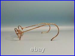 Vintage 70s Morel Gold Filled Oval Eyeglasses Frame France Made 44/18 #917
