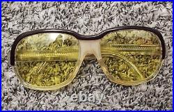 Vintage 70s Polo S1 Ralph Lauren Eyeglasses Rare YELLOW LENS Made in France