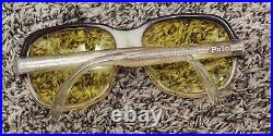 Vintage 70s Polo S1 Ralph Lauren Eyeglasses Rare YELLOW LENS Made in France