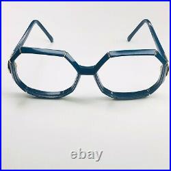 Vintage 80's PIERRE CARDIN Paris Escargot 1 BLU Eyeglasses Sunglasses Frames