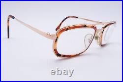 Vintage ALAIN MIKLI 655 Eyeglasses FRAMES 281 Gold Tortoise Brown D411