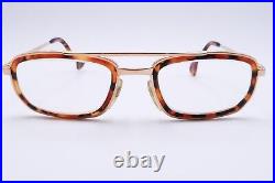 Vintage ALAIN MIKLI 655 Eyeglasses FRAMES 281 Gold Tortoise Brown D411