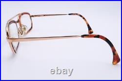 Vintage ALAIN MIKLI 655 Eyeglasses FRAMES 281 Gold Tortoise Brown D411