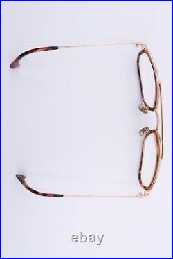 Vintage ALAIN MIKLI 655 Eyeglasses FRAMES 281 Gold Tortoise Brown D411