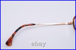 Vintage ALAIN MIKLI 655 Eyeglasses FRAMES 281 Gold Tortoise Brown D411