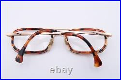 Vintage ALAIN MIKLI 655 Eyeglasses FRAMES 281 Gold Tortoise Brown D411