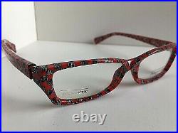 Vintage ALAIN MIKLI A0808 14 53mm Red PocketShop Women's Eyeglasses Frame France