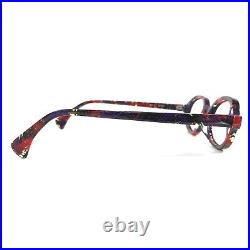 Vintage Alain Mikli Eyeglasses Frames 922 392 Black Purple Red Horn 49-18-145