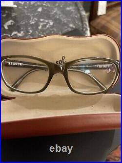 Vintage Alain Mikli Khakis Green Eyeglasses Hand-Made France P202-COL 2613