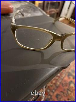 Vintage Alain Mikli Khakis Green Eyeglasses Hand-Made France P202-COL 2613