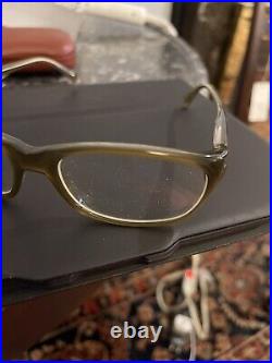 Vintage Alain Mikli Khakis Green Eyeglasses Hand-Made France P202-COL 2613