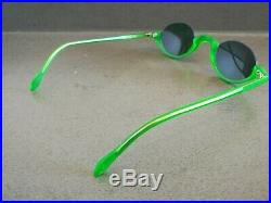 Vintage Alain Mikli Par Mikli 6070 Col 2112 Green Half Eye Hippy Sunglasses